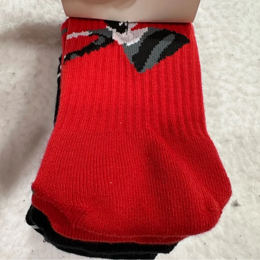 Under Armour UA Phenom Cushioned Crew Socks - Red, Black, Gray